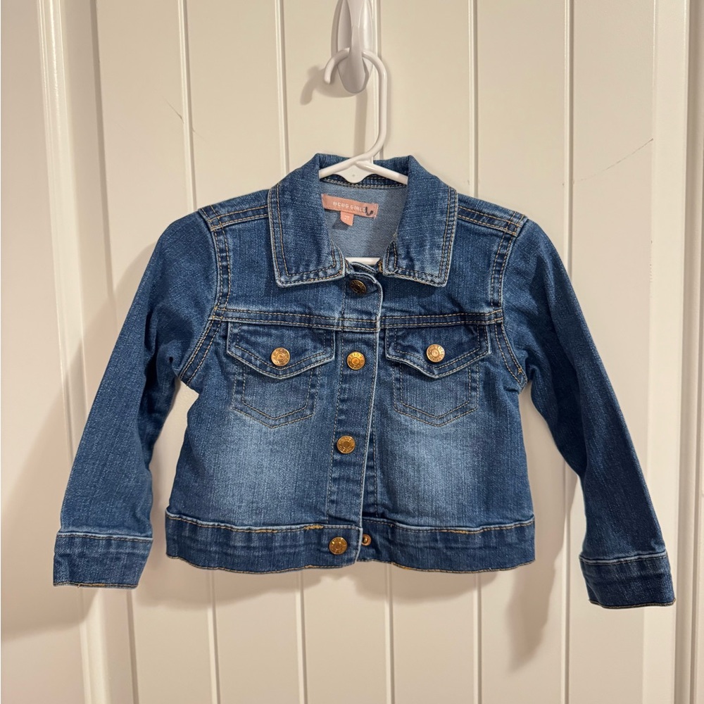 Kids Denim Jacket with Gold Buttons